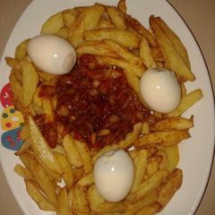 A picture of Aresh egg & souce.