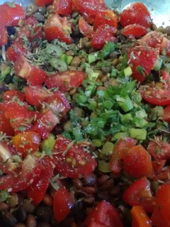 Una foto de Ensalada de lentejas