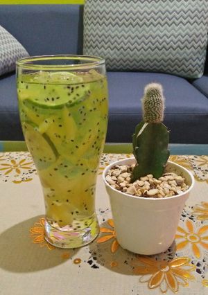 Foto resep Es Nanas Jeruk Nipis viral