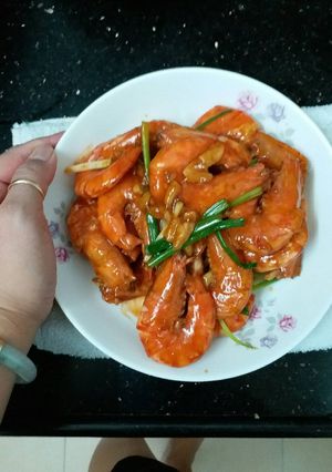 Foto resep Udang goreng asam manis