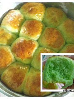 Foto resep Roti Sobek Pandan (no ulen)