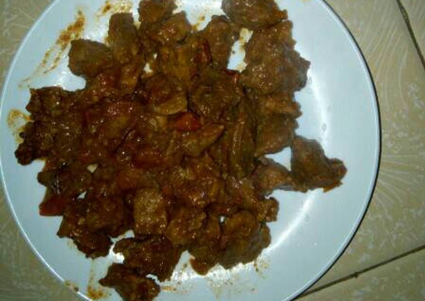 Tasty goat meat stew