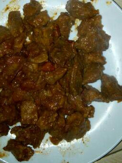 A picture of Tasty goat meat stew.