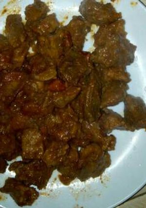 A picture of Tasty goat meat stew.