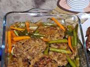 Gambar beef steak daging cincang bake