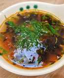 Canh rong biển chua cay