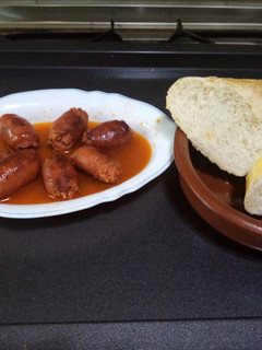 Una foto de Chorizos a la sidra