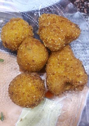 A picture of Dal rice cutlet.