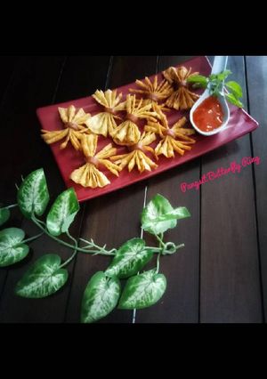 Foto resep Pangsit Butterfly Ring Simple