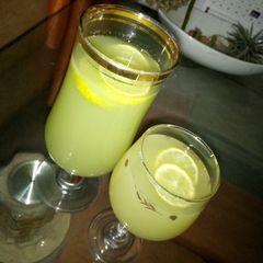 A picture of Pineapple cucumber juice.