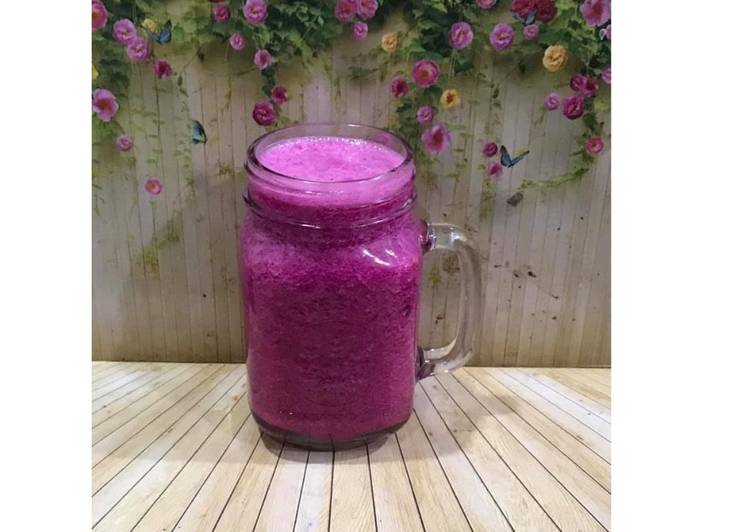 Langkah Mudah untuk Membuat Diet Juice Dragon Fruit Cucumber Jambu Kristal Orange Kiwi Plum yang Bikin Ngiler