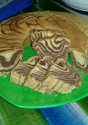Foto resep Bolu marmer zebra