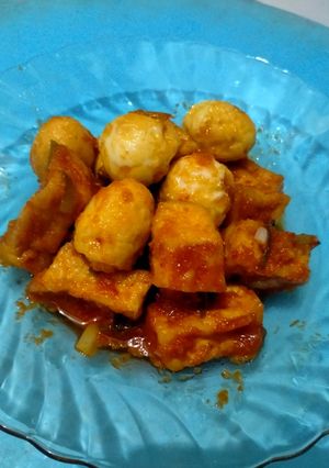 Foto resep Telur tahu bumbu balado