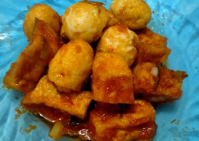 Resep Telur Tahu Bumbu Balado Oleh Bulan Cookpad 6766