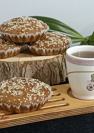 عکسی از دستور کیک تخمه و کنجد رژیمی