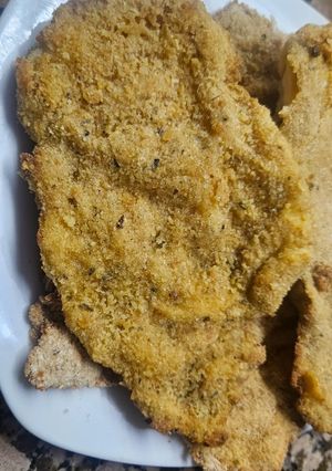Una foto de Milanesas de pollo a mi manera