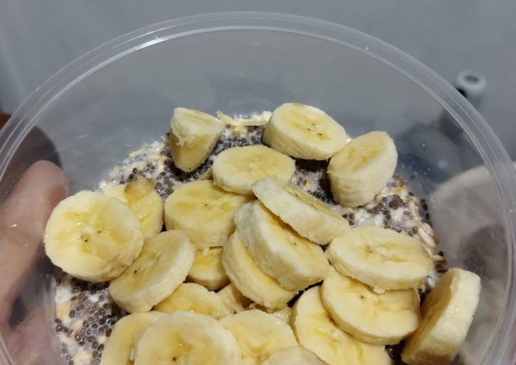 Masakan Unik Overnight Oats Banana Untuk Sahur Enak Sempurna