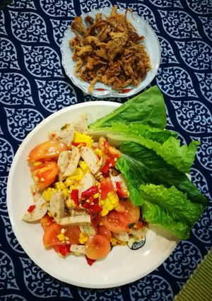 รูปของ ตำข้าวโพดหมูยอ