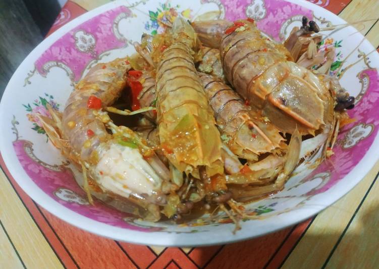 Resep Terbaik Udang Kipas pedas manis Nikmat Lezat