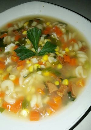 Foto resep Sup Sayuran Makaroni