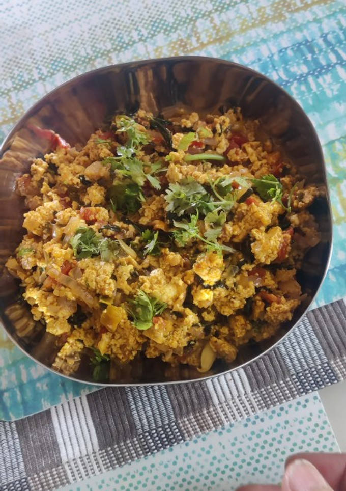 पनीर भुर्जी रेसिपी मुख्य फोटो
