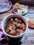 Rawon Tahu dan Putih Telur
