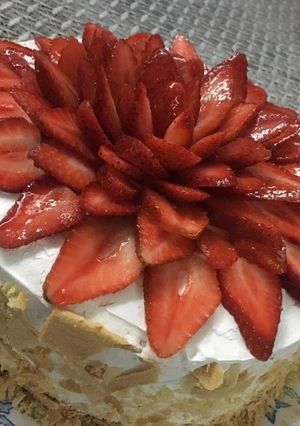 صورة لوصفة تورته الفراوله 🍓
