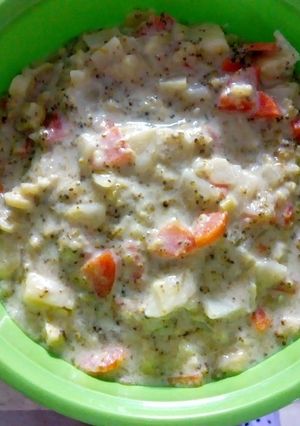 Répás-krumplis brokkolifőzelék recept fotója