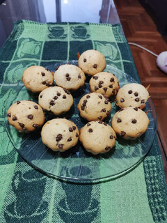 Una foto de Muffins con chispas de chocolate