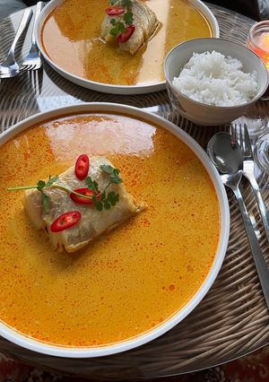 Laksa Style Poached Cod Recipe by Francesco - Cookpad