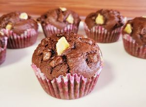 Csokis - banános muffin recept fotója
