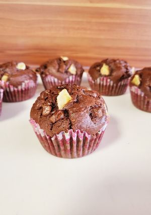 Csokis - banános muffin recept fotója