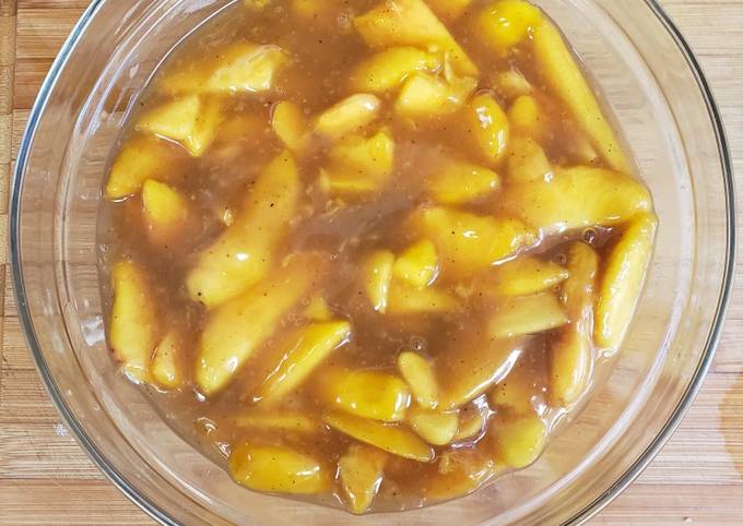 Recipe of Homemade Peach (or other fruit) Pie Filling