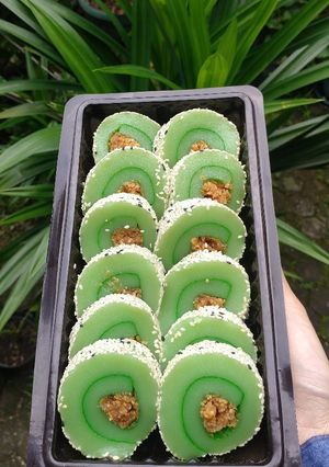 Foto resep (222) Mochi Gulung Pandan
