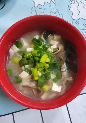 味噌豆腐菇菇湯 的食譜成品照片