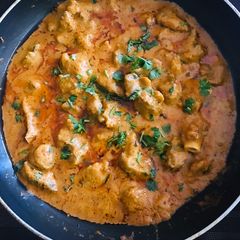 A picture of Buttered creamy mutton #festivedishrecipecontest.