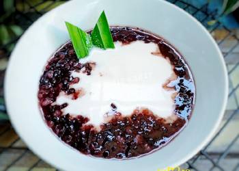 Cara Memasak Cepat Bubur Ketan Hitam Ala Restoran