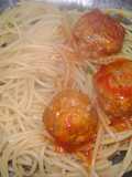 Spaghetti con albóndigas de La Dama y El Vagabundo