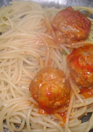 Una foto de Spaghetti con albóndigas de La Dama y El Vagabundo