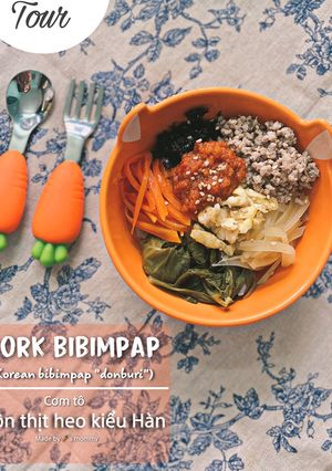 Hình của món Cơm trộn kiểu Hàn - Bibimpap.