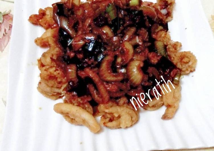 Cumi goreng tepung saus mentega