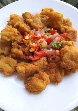 Foto resep Dori tepung sambal matah