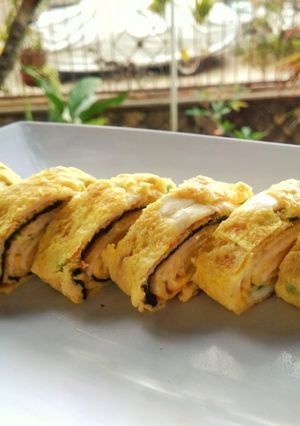 Foto resep Telur gulung keju rumput laut