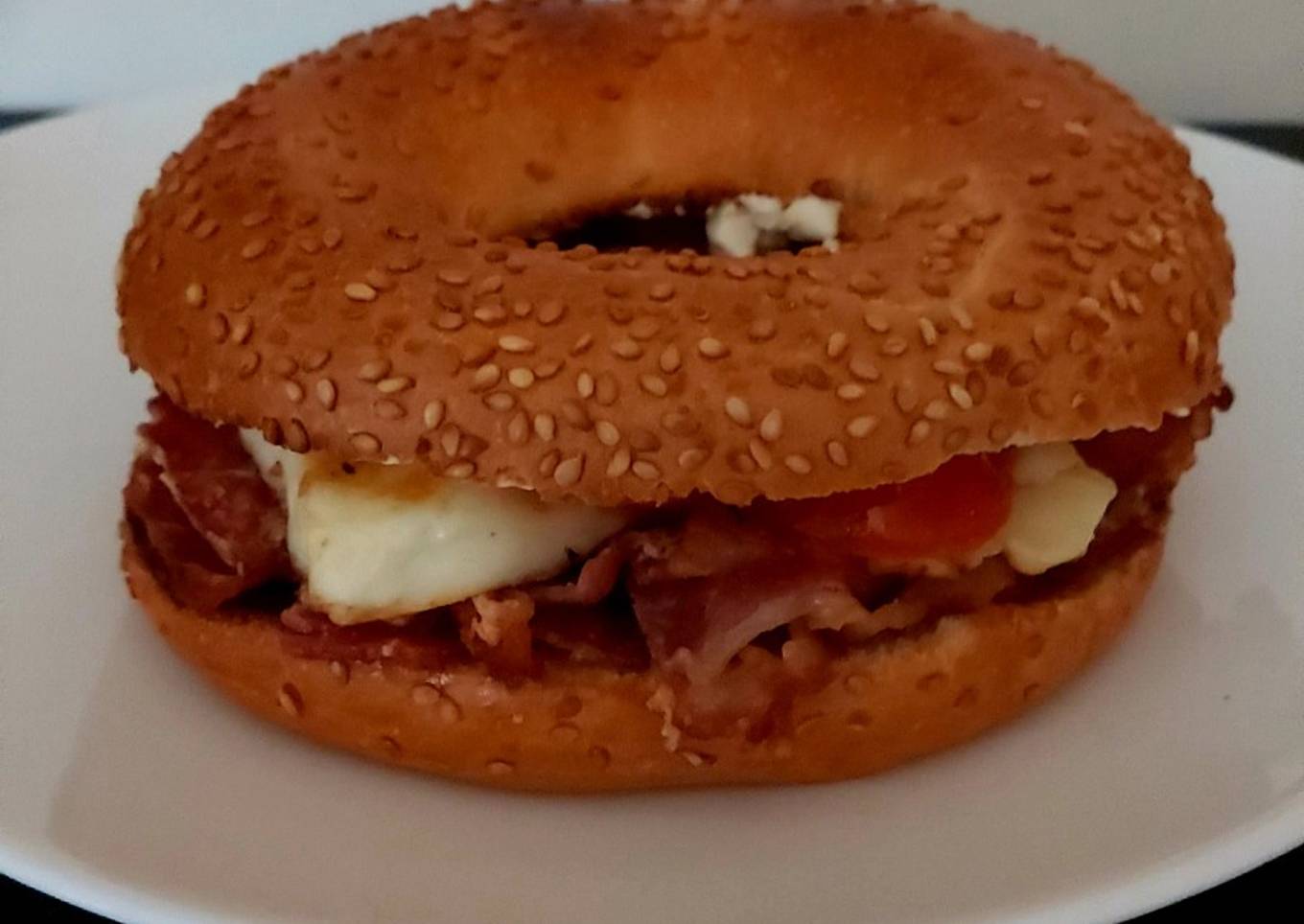 Easiest Way to Make Perfect My Morning Bagel 😋#breakfast
