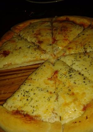 Una foto de Pizza