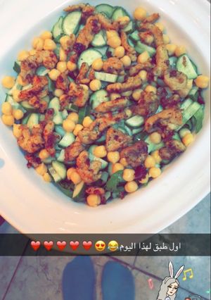صورة لوصفة سلطة لذيذه😭❤