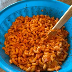 A picture of Cold macaroni salad.