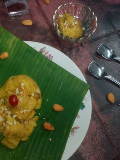 A picture of Moong dal halwa.