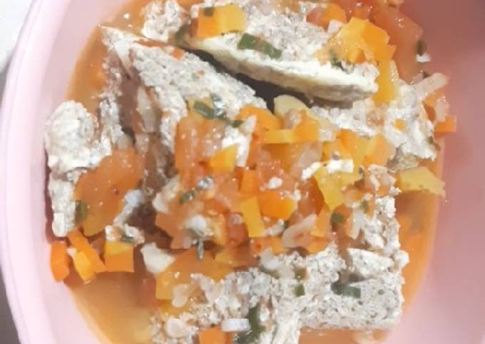 Sup tahu hati ayam (MPAsi 11 bulan)