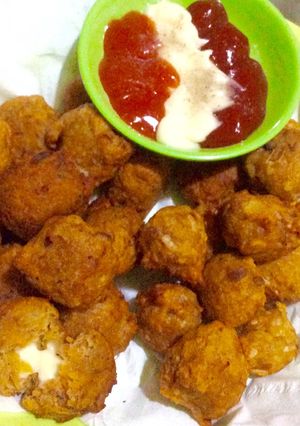 Foto resep Perkedel woke tuna isi keju melt
